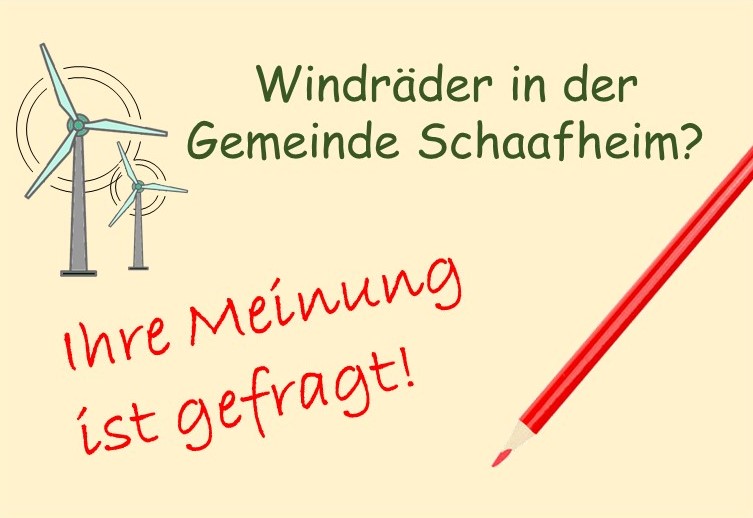 Umfrage Windräder in Schaafheim