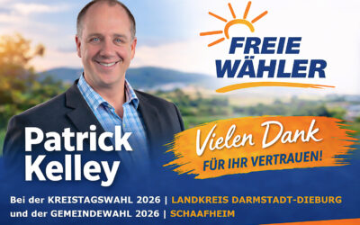 Vielen Dank für Ihre Stimmen bei der Kommunalwahl 2026 (Landkreis Darmstadt-Dieburg / Gemeinde Schaafheim)